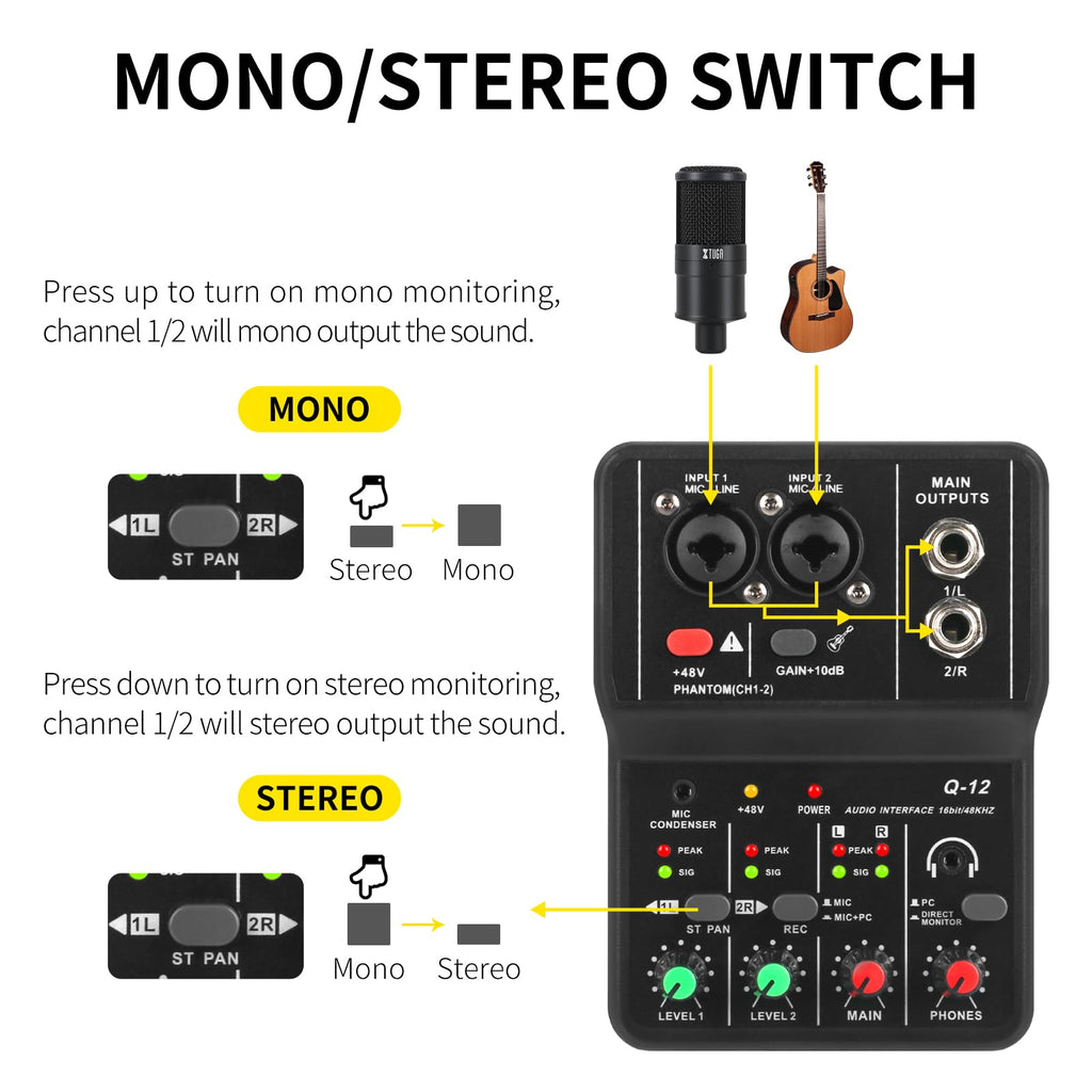 USB Audio Interface with XLR and 3.55m Microphone Jack U68333