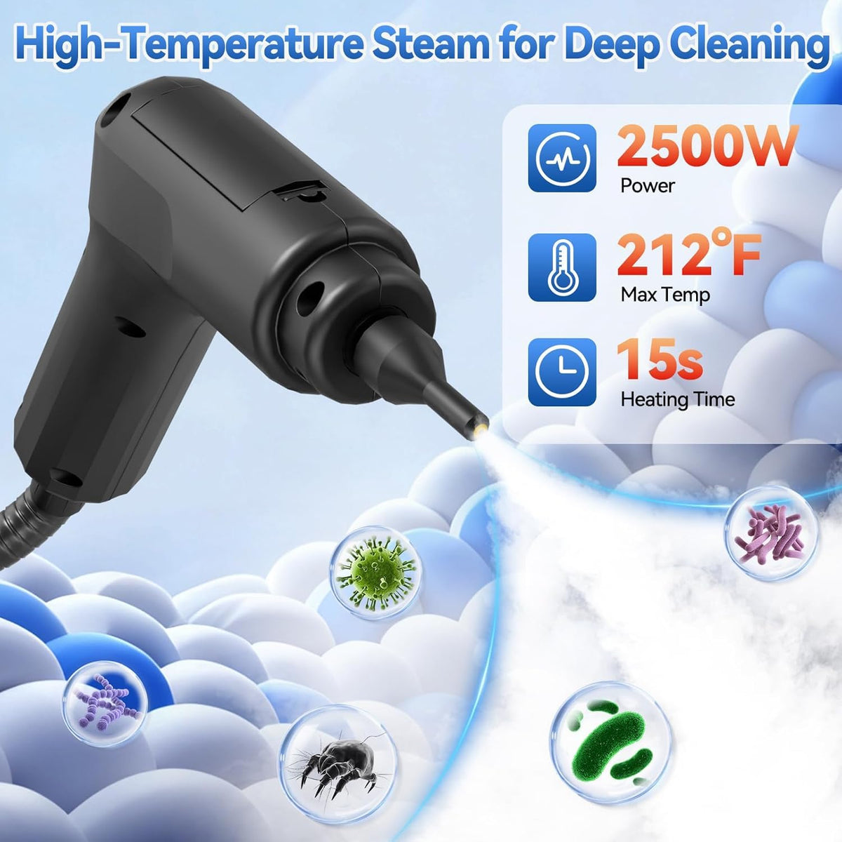 2500W High-Pressure Steam Cleaner W711