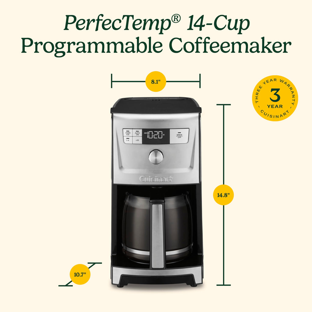 14 Cup Programmable Coffee Maker with Glass Carafe Z71761