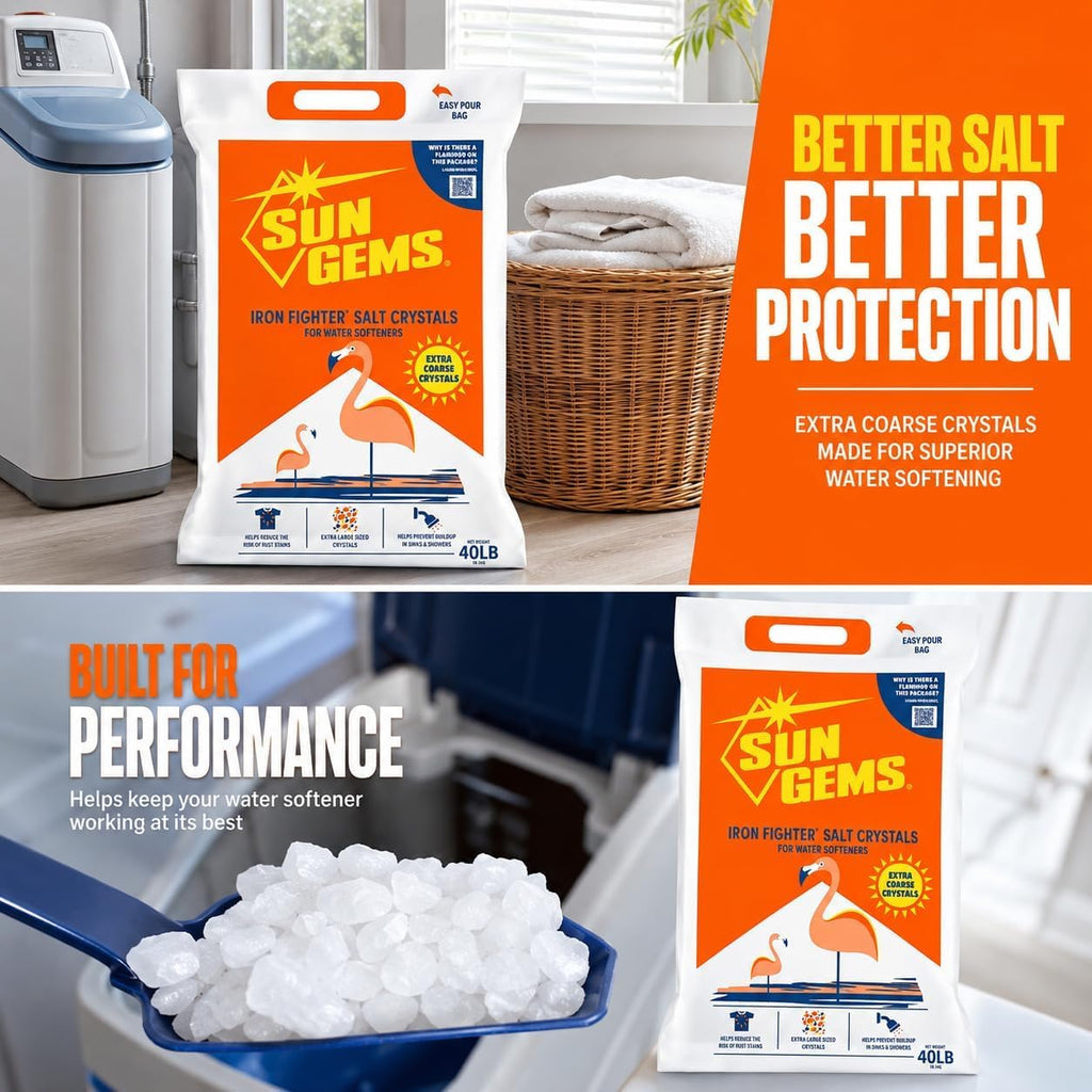 Water Softener Salt Crystals 40 lb Extra Coarse V564165