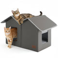 Weatherproof Outdoor Cat House with Raised Base N639