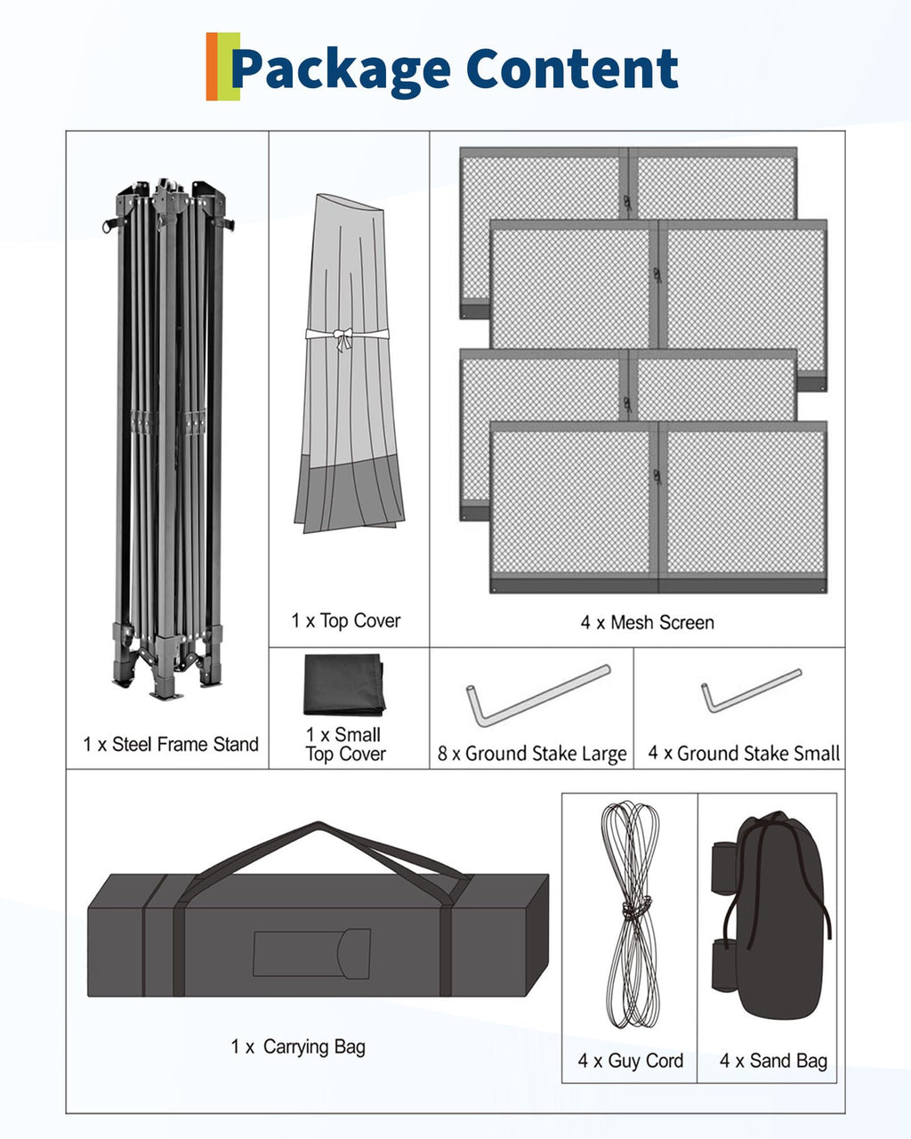 12x12FT Pop Up Gazebo with Mosquito Netting, Khaki & Coffee X7558
