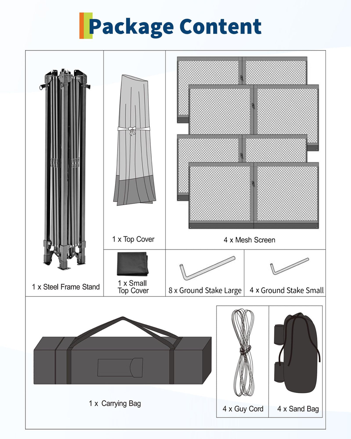 12x12FT Pop Up Gazebo with Mosquito Netting, Khaki & Coffee X7558
