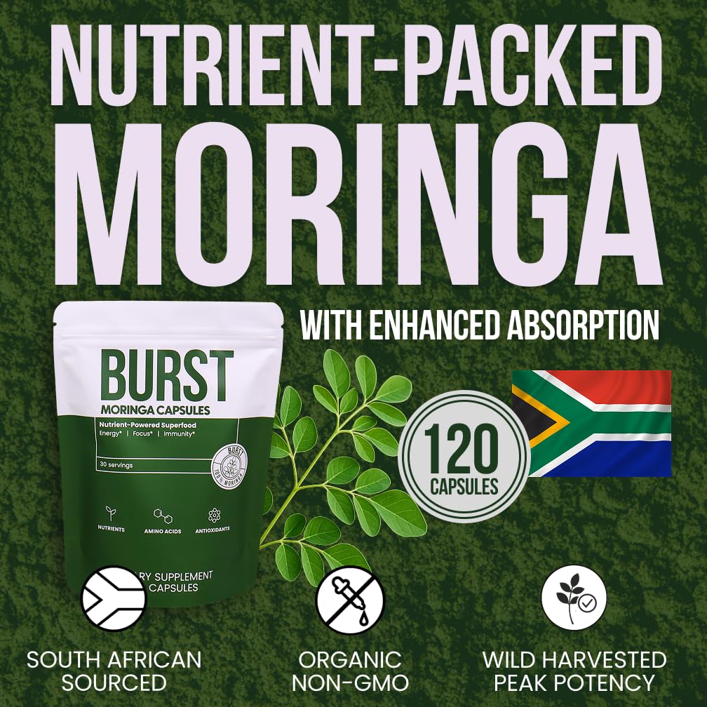 Organic Moringa Leaf Capsules 120 Ct T219870