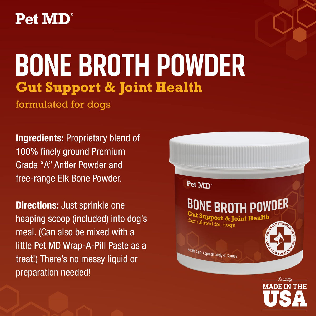 Bone Broth Powder & Wrap A Pill Cheese + Bacon Flavor P5254
