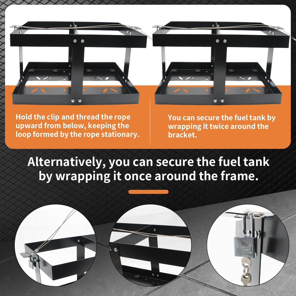 5 Gallon Fuel Jug Holder with Lock S34592