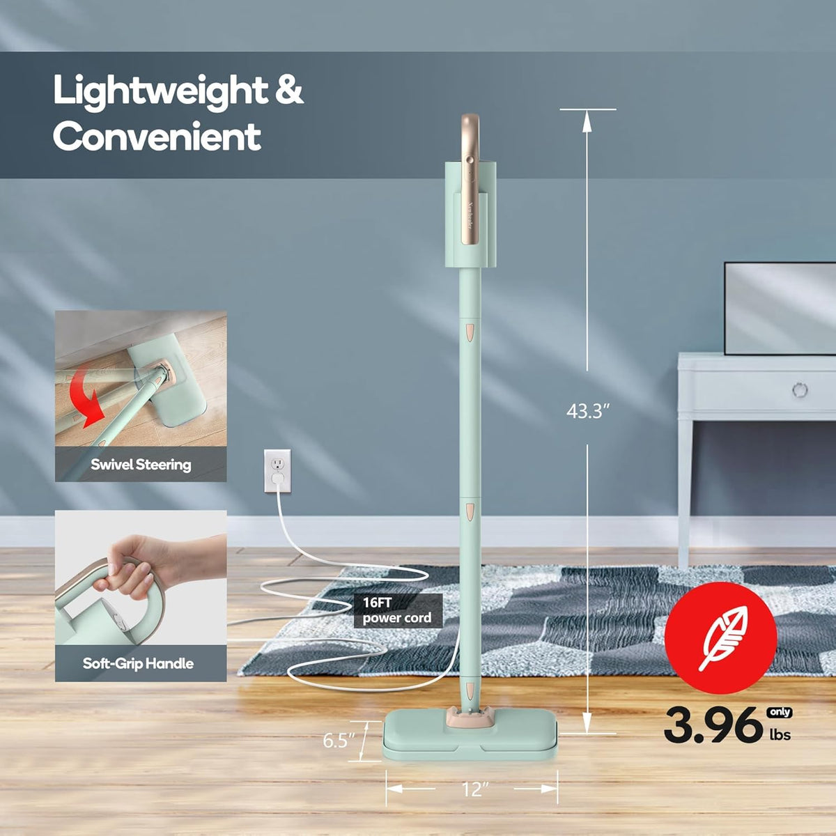1200W Steam Mop & Handheld Cleaner G54861
