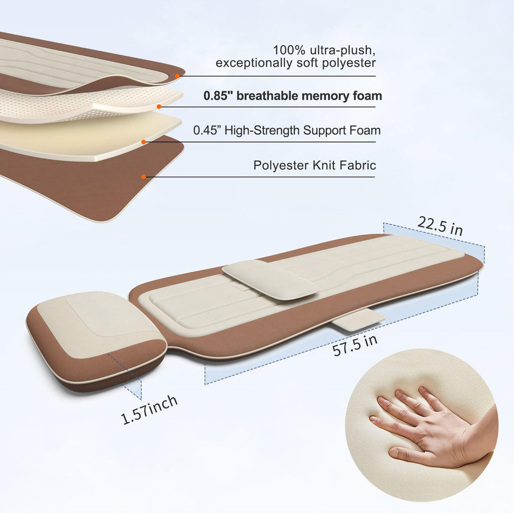 Vibration Massage Mat with Heat and Lumbar Support L38479