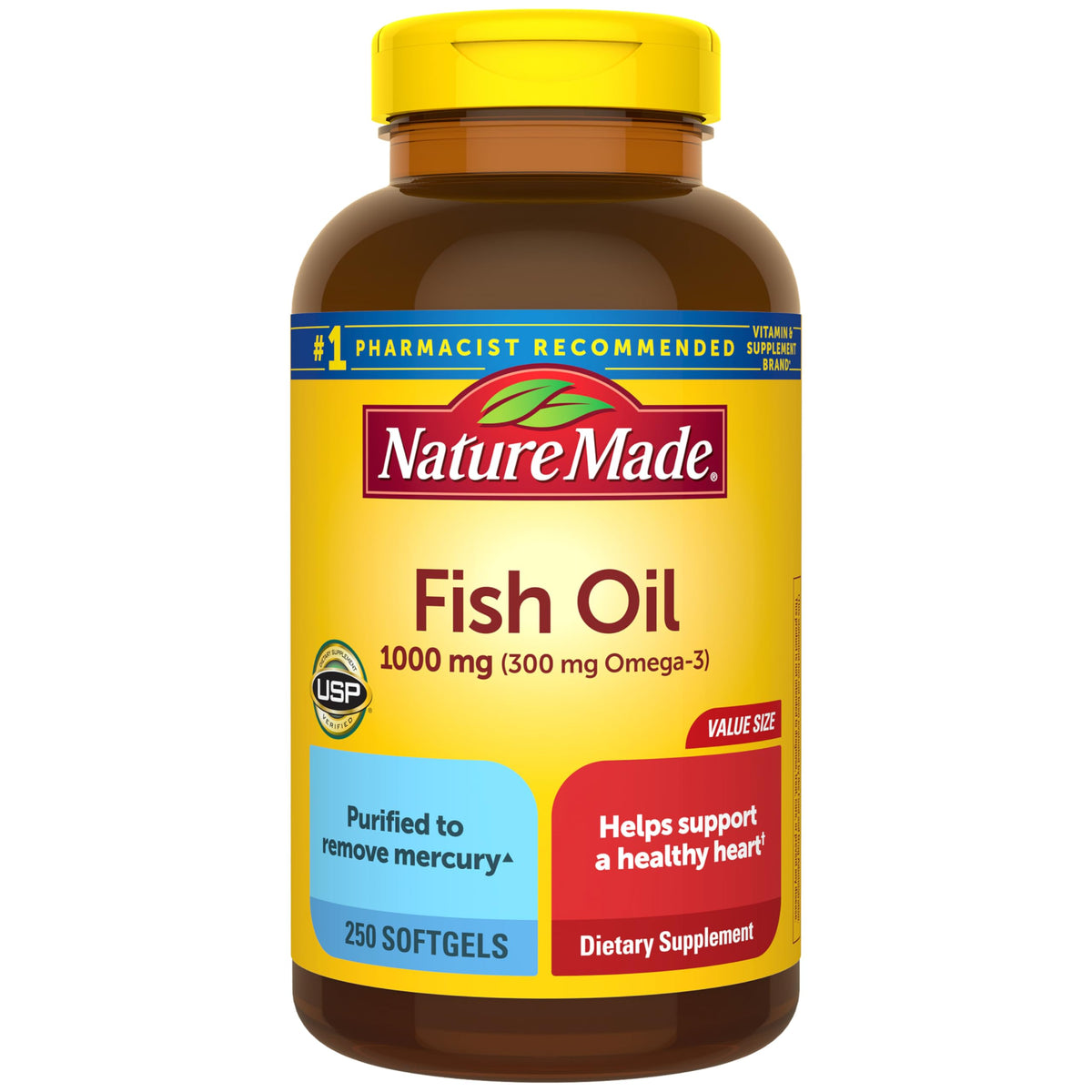 Fish Oil Omega 3 Supplements 1000mg Softgels R139394