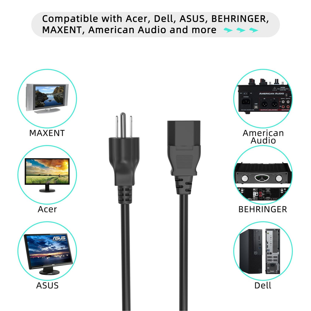 6ft AC Power Cord Cable R85636