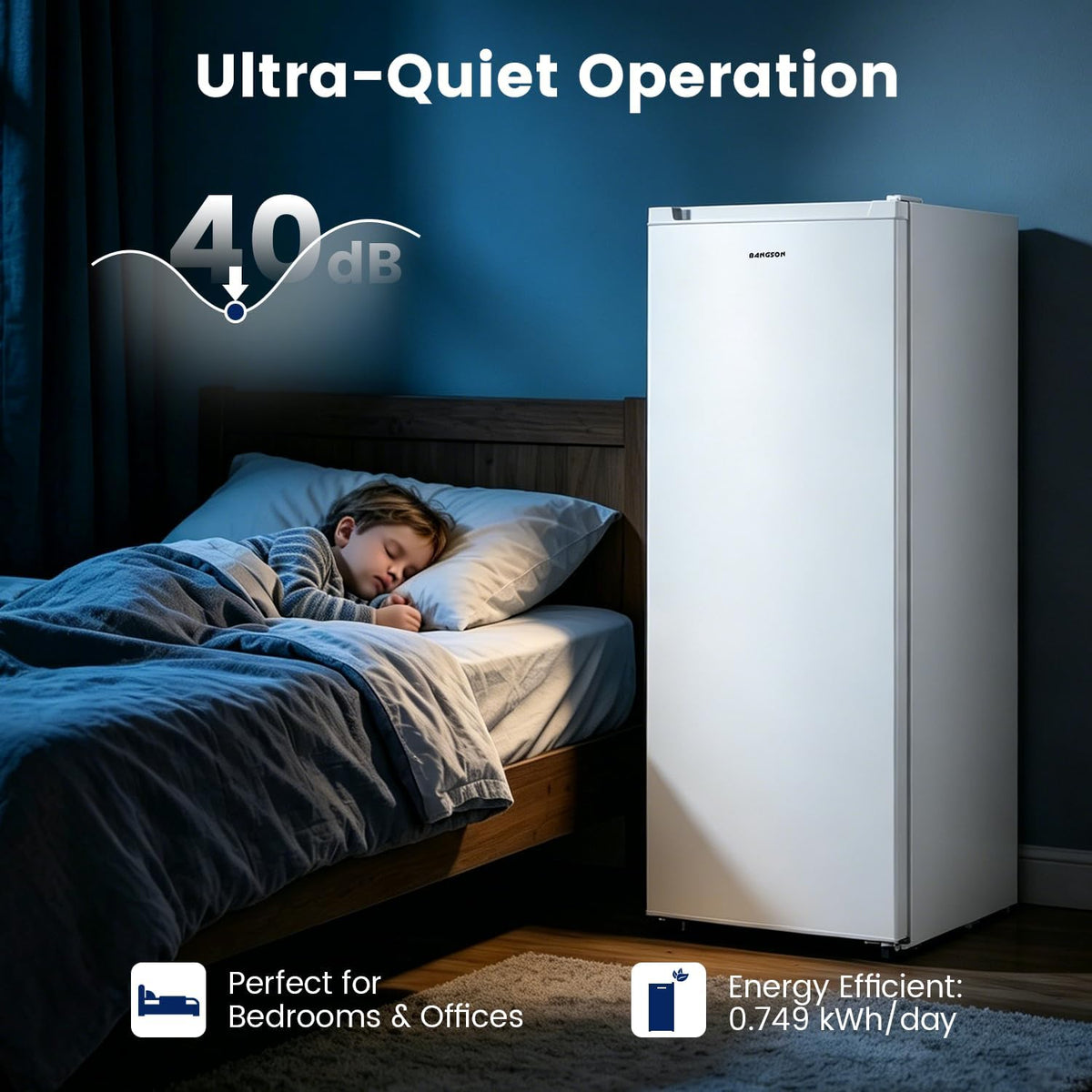 White 6.5 Cu.ft Upright Freezer O46129