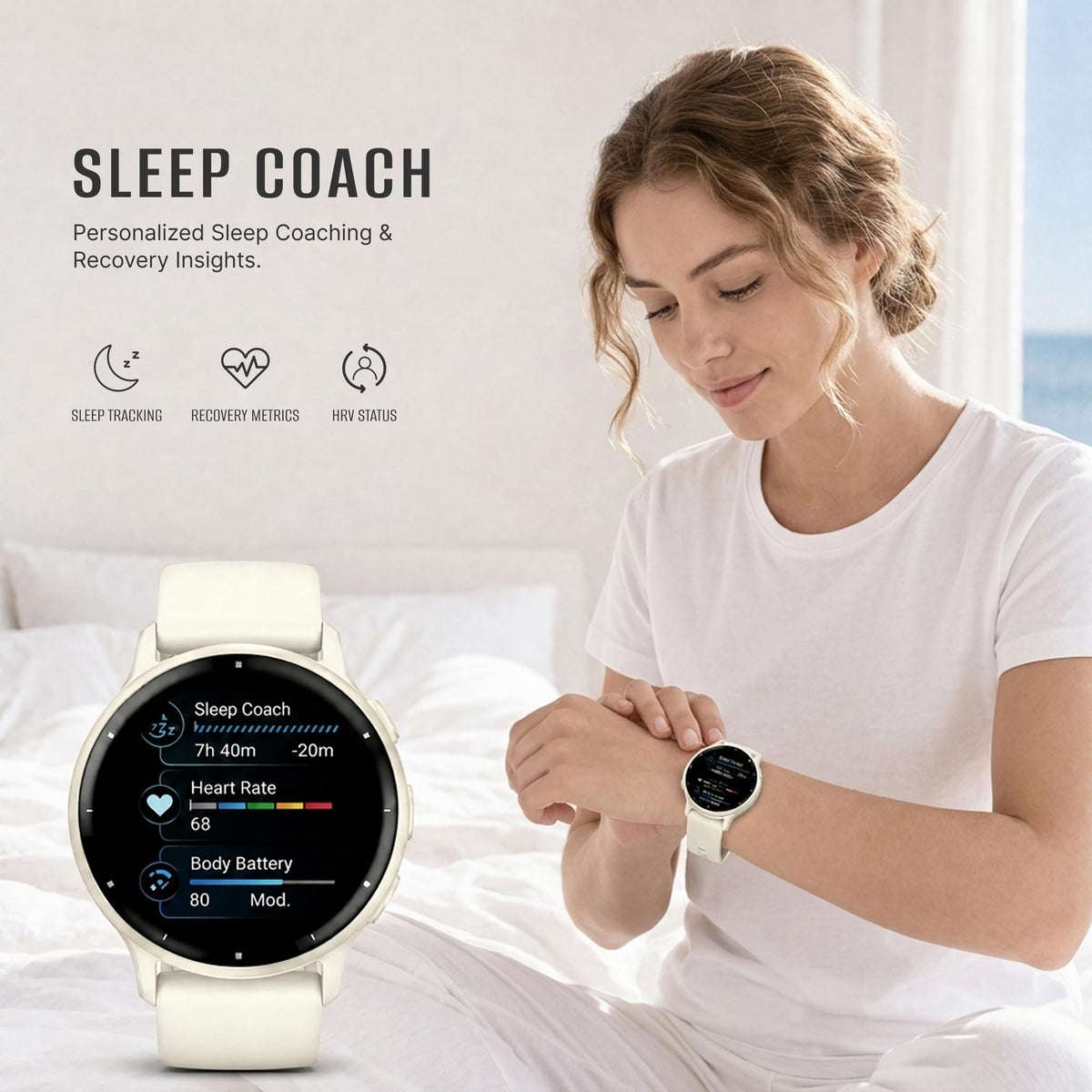 Health and Fitness GPS Smartwatch with AMOLED Display K6722