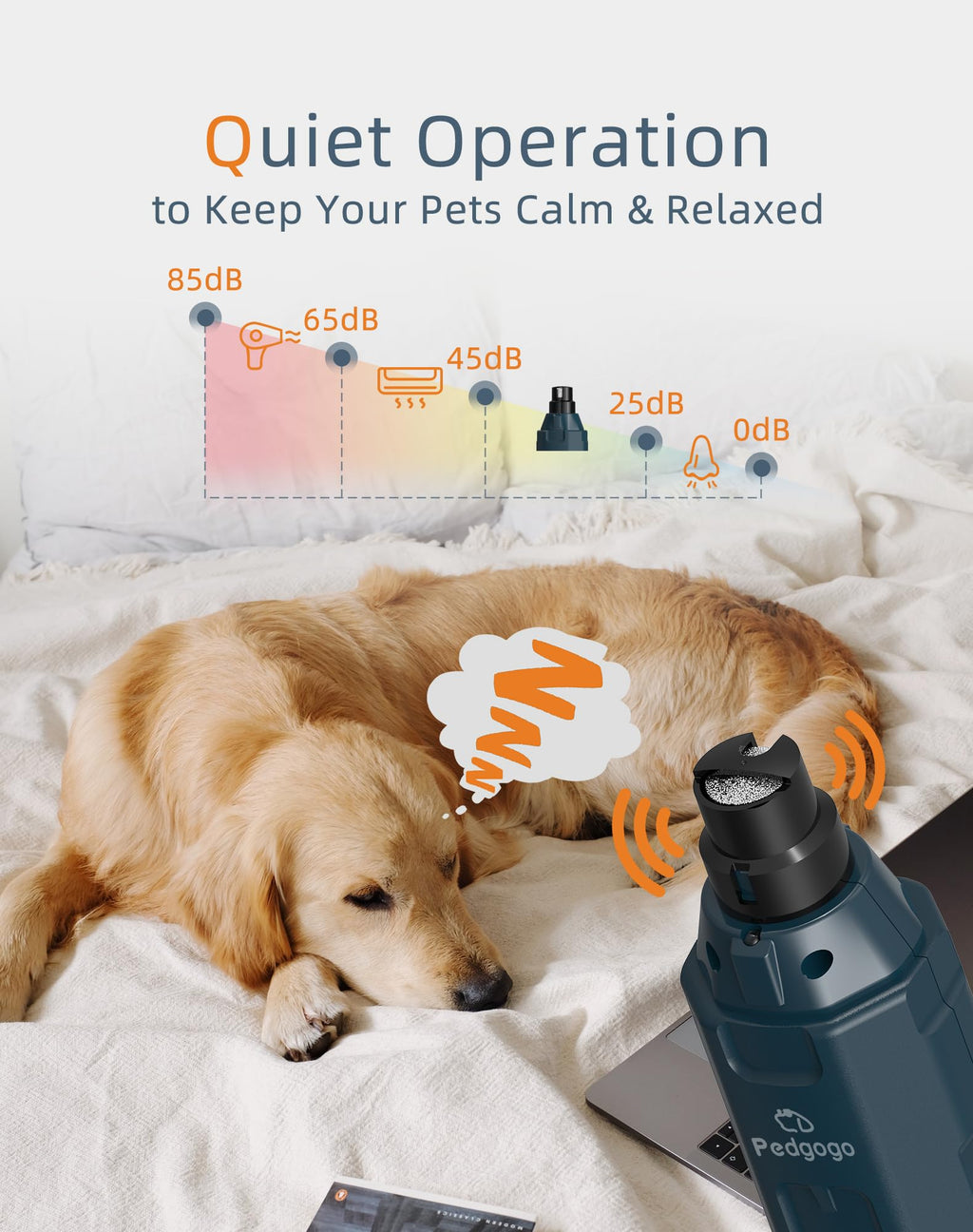 Dog Nail Grinder with 2 LED Lights D613422