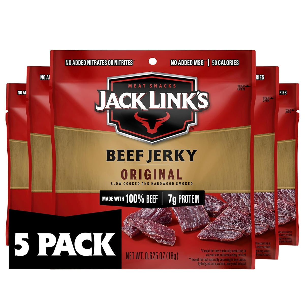 Original Beef Jerky Multipack 5 Pack 0.625 oz H93211
