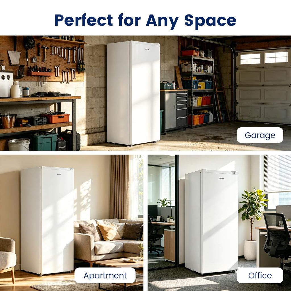 White 6.5 Cu.ft Upright Freezer O46129