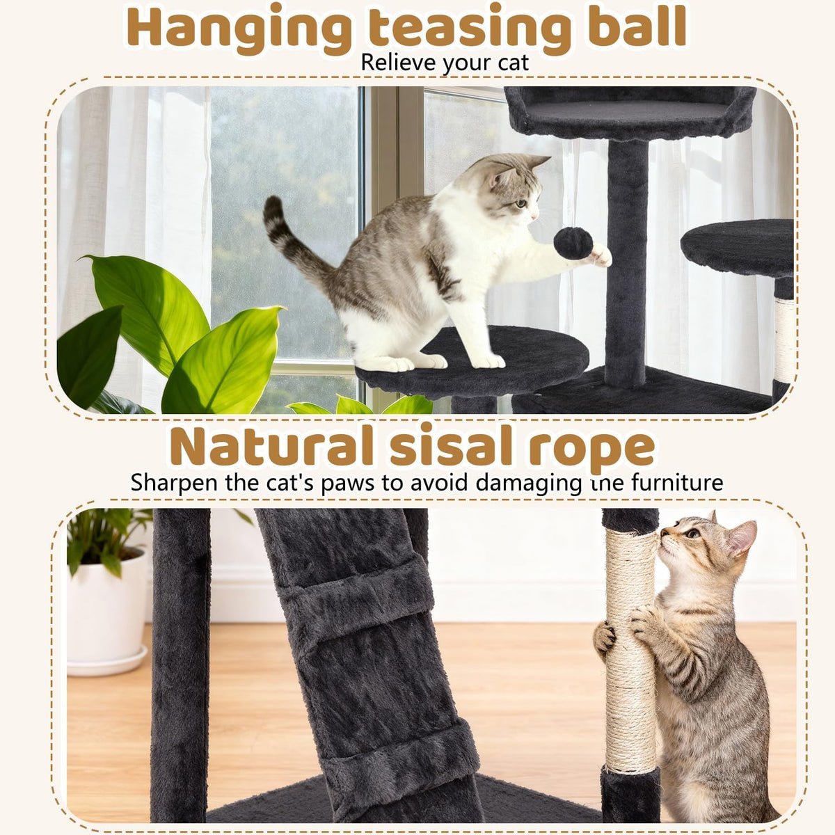 70" Multi-Level Cat Tree X376