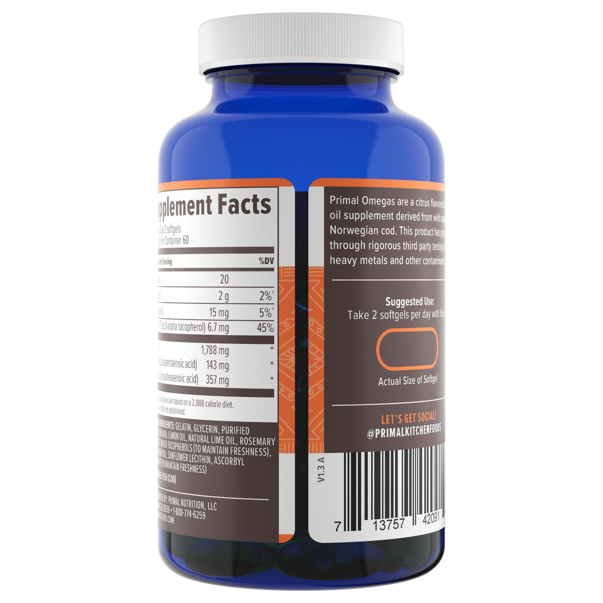 Omega-3 Fatty Acid Daily Supplement, 120 Count M26468