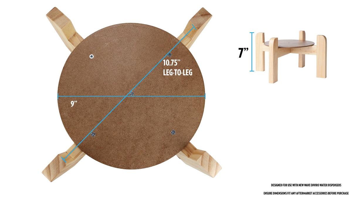 Natural Wood Water Dispenser Counter Stand R5973