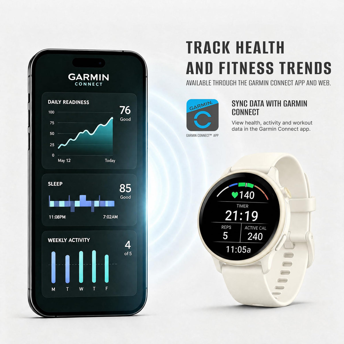 Health and Fitness GPS Smartwatch with AMOLED Display K6722