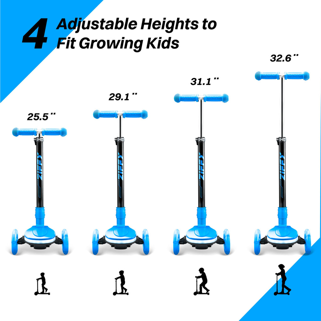 Light-Up 3 Wheel Kids Scooter with LED Lights W740791