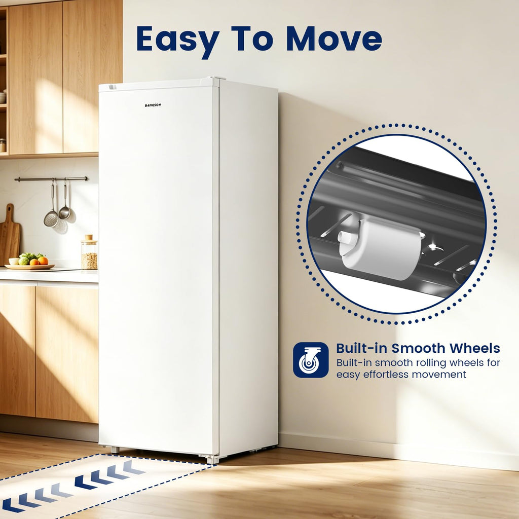 White 6.5 Cu.ft Upright Freezer O46129