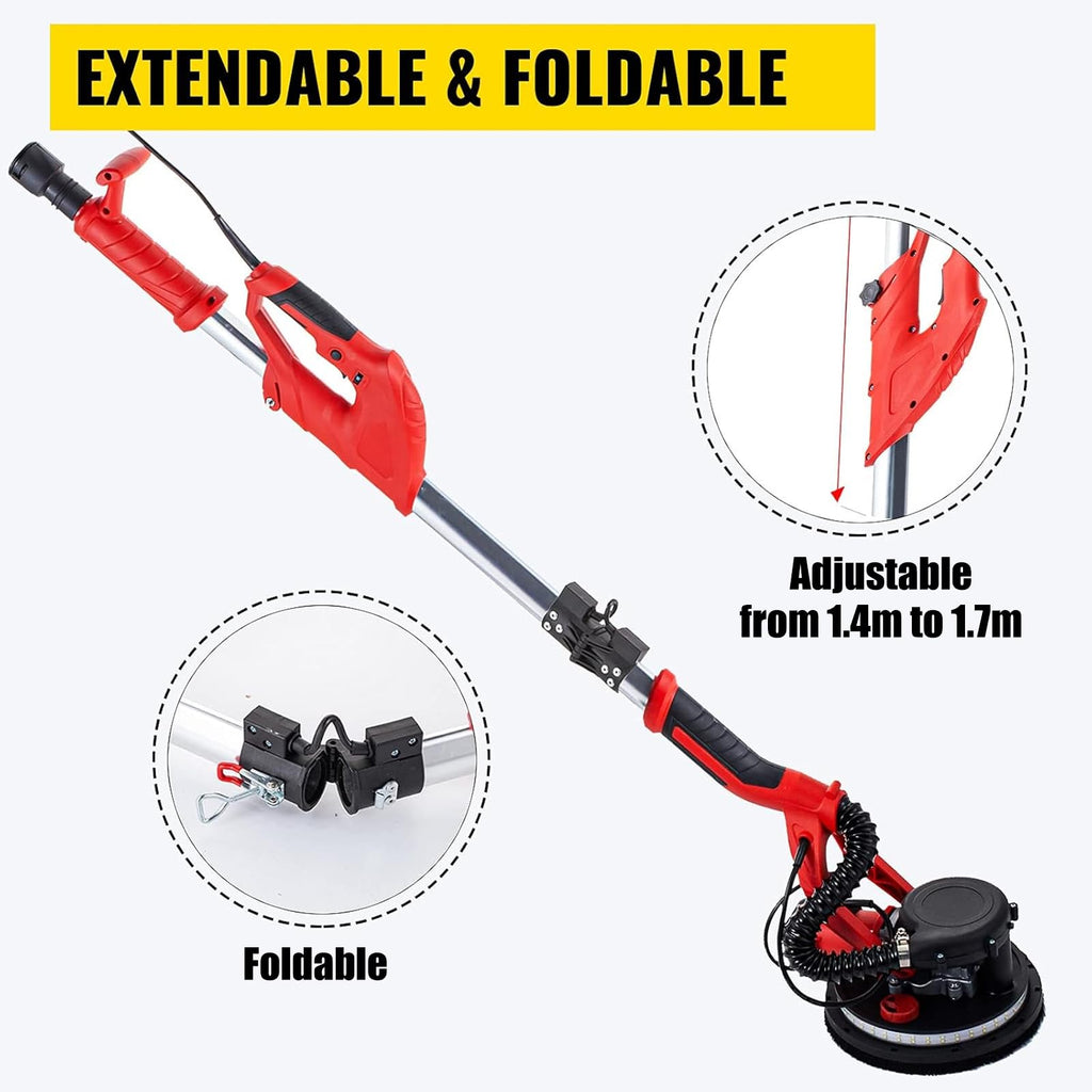 850W Variable Speed Electric Drywall Sander with Vacuum Bag J373153