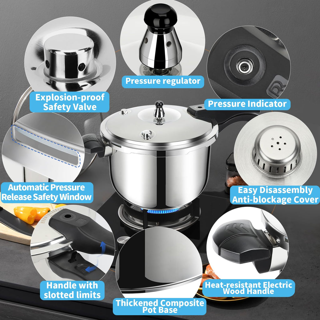 Stainless Steel 3 Quart Pressure Cooker V21470