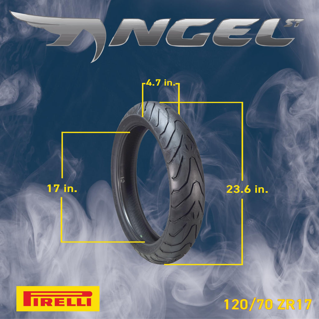 Motorcycle Tire Set 120/70ZR17 58W & 180/55ZR17 73W O259476