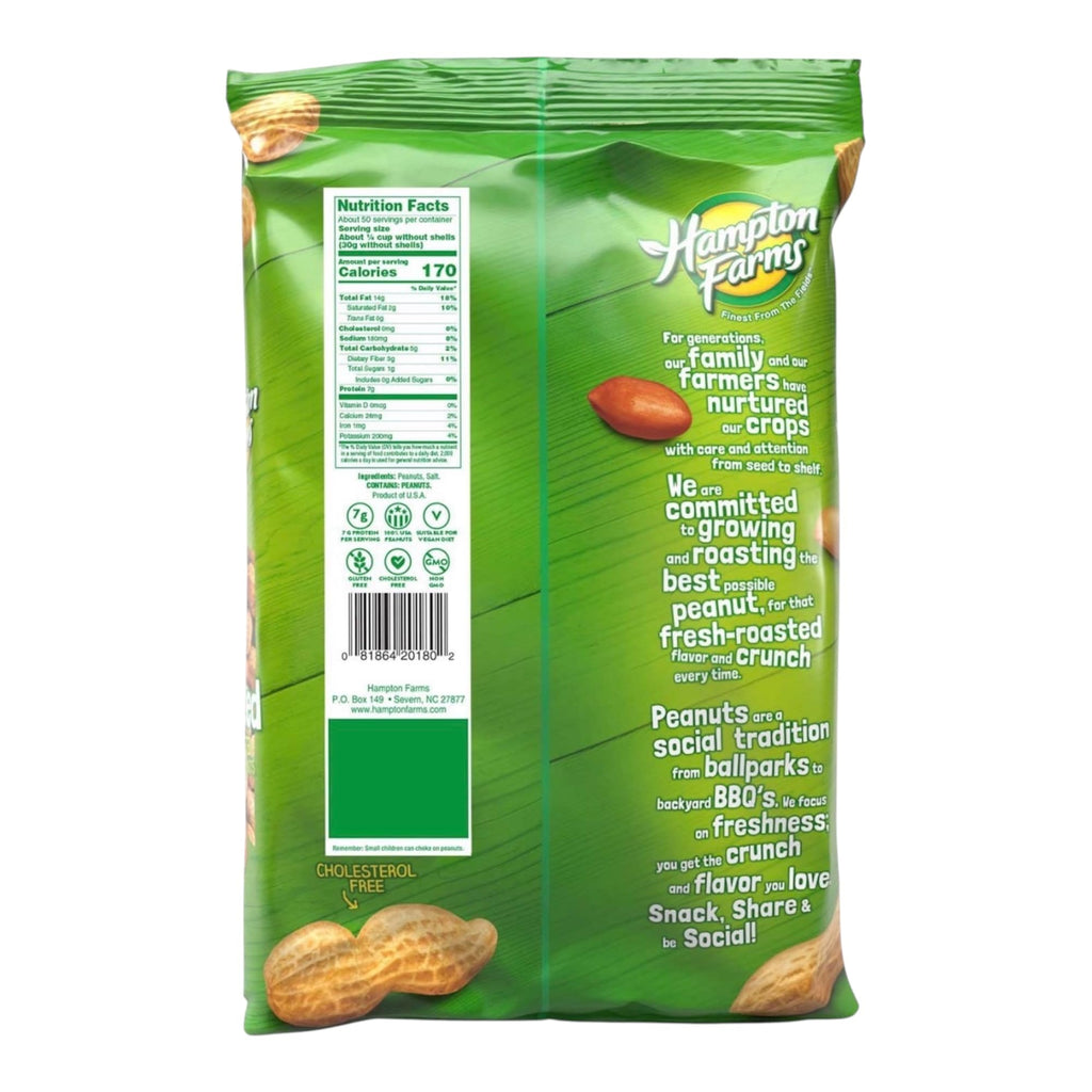 Salted In-Shell Peanuts 5 lb Bag Pack of 2 C395