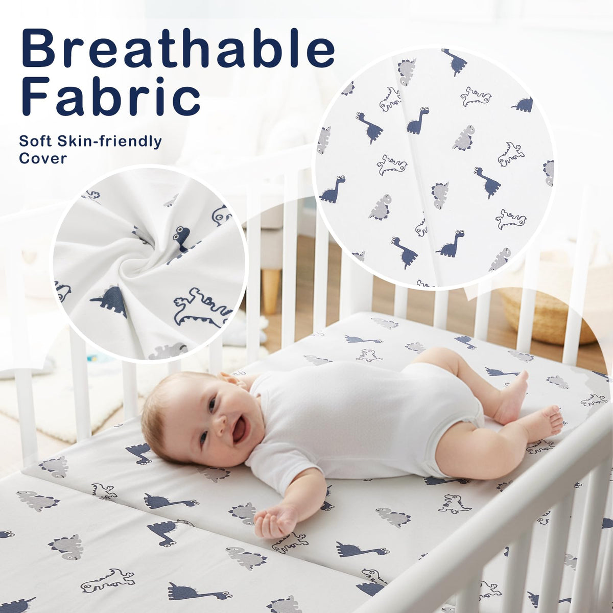 Trifold Pack and Play Mattress 38'' x 26'' x 3'' Memory Foam E462841