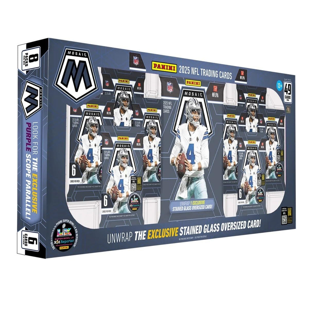2025 Mosaic Football Trading Card Box Oversized Card S201