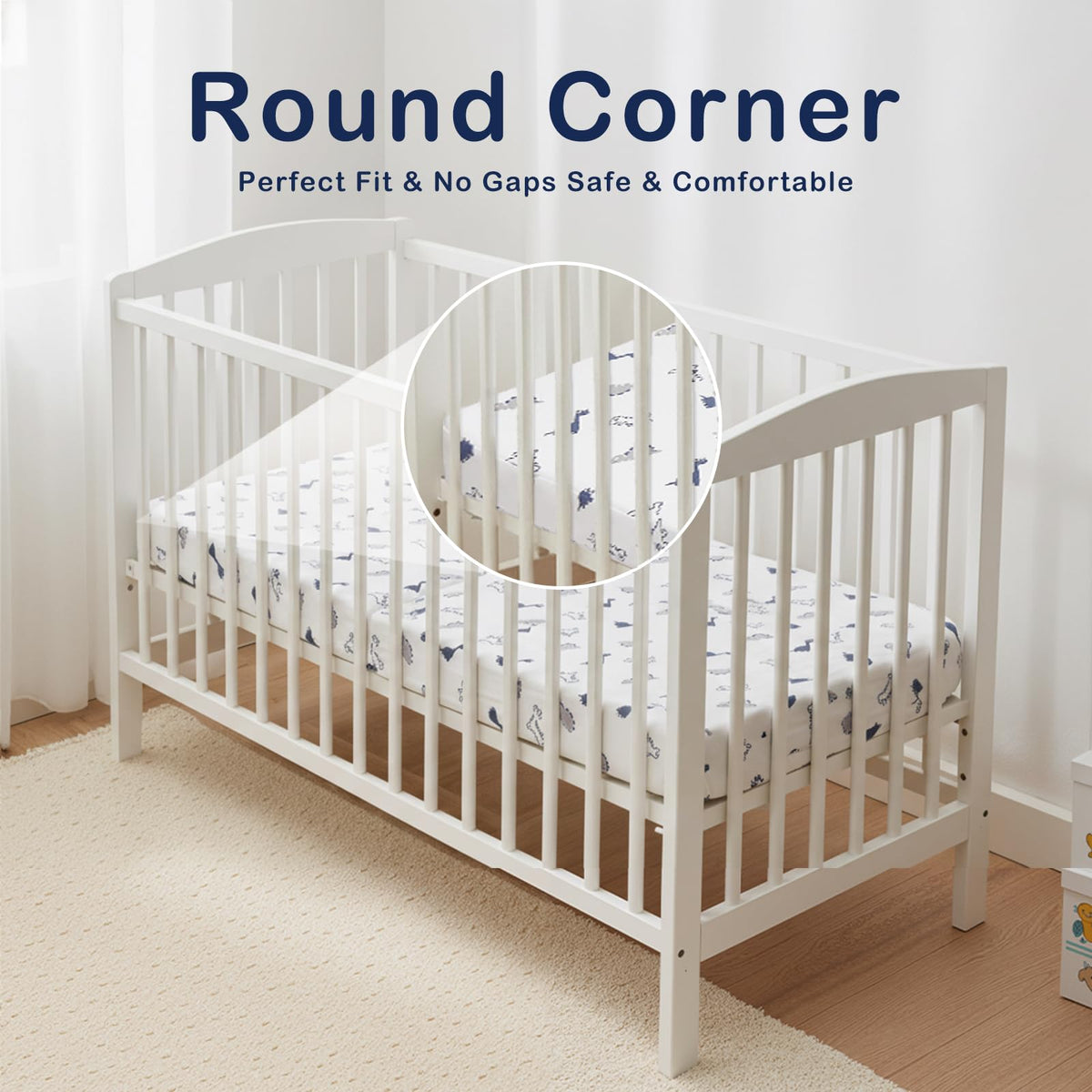 Trifold Pack and Play Mattress 38'' x 26'' x 3'' Memory Foam E462841