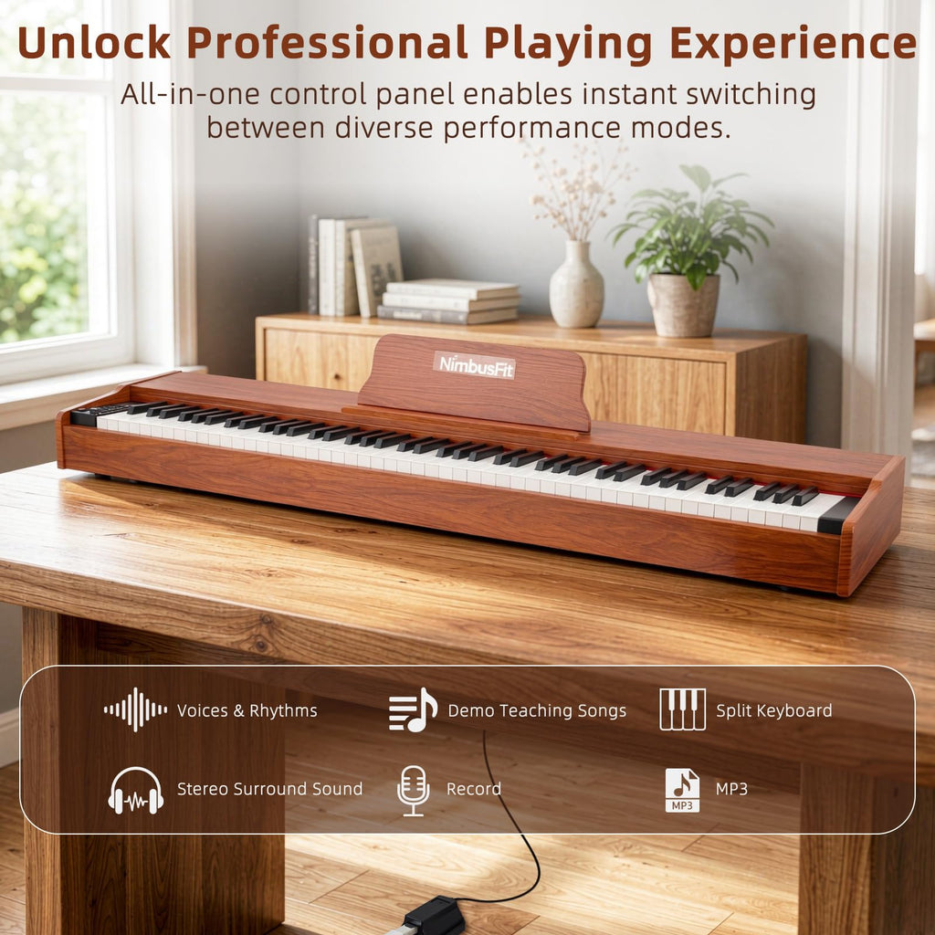 88 Keys Hammer Weighted Digital Piano V952