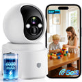 Battery Powered Wireless Indoor Security Camera, 4MP HD Pan/Tilt, 6000mAh Rechargeable, 5G&2.4G WiFi 6 K578096