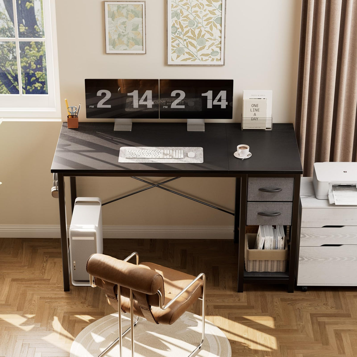40-Inch Computer Desk with Drawers I46548