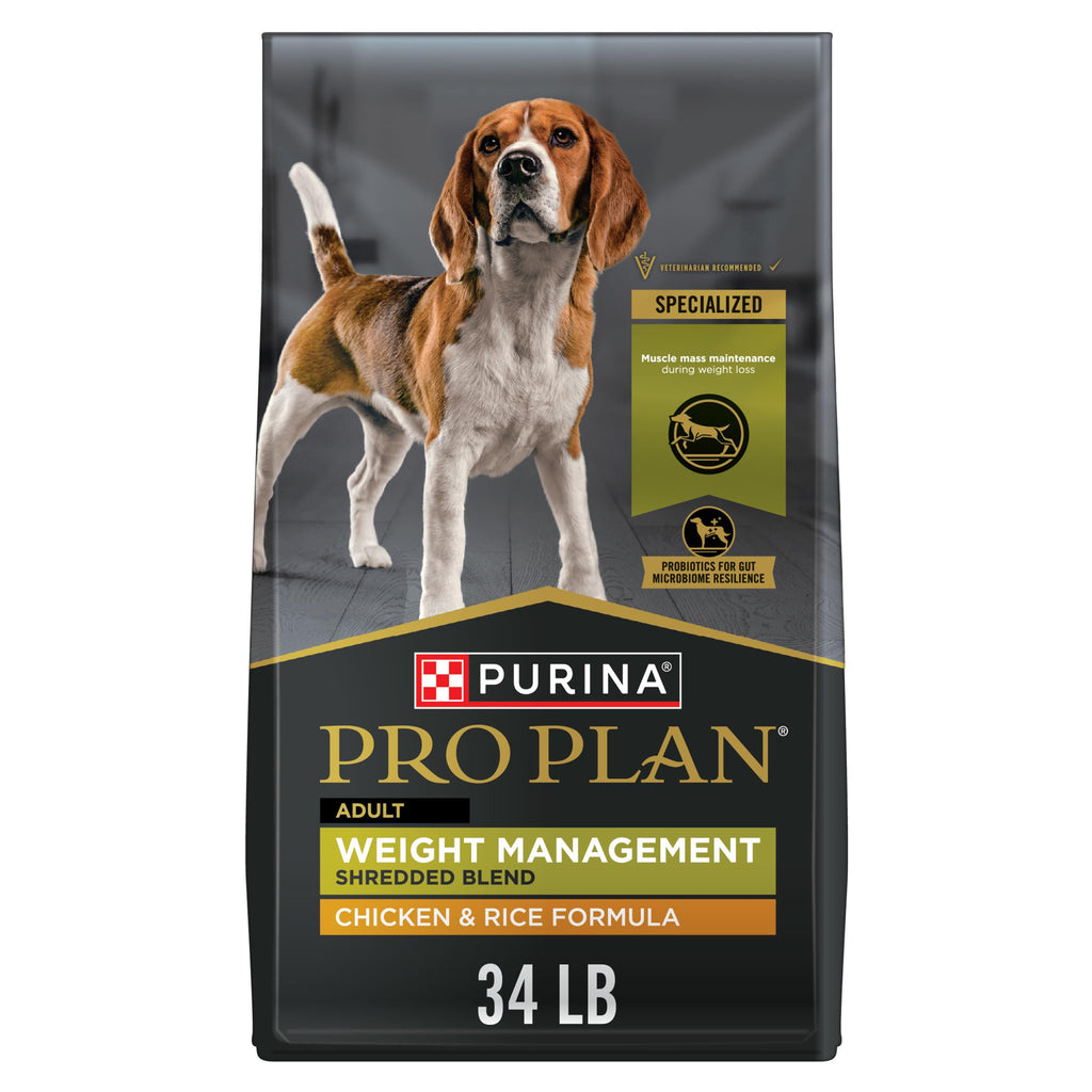Weight Management Chicken & Rice Dry Dog Food 34 lb Bag O7164