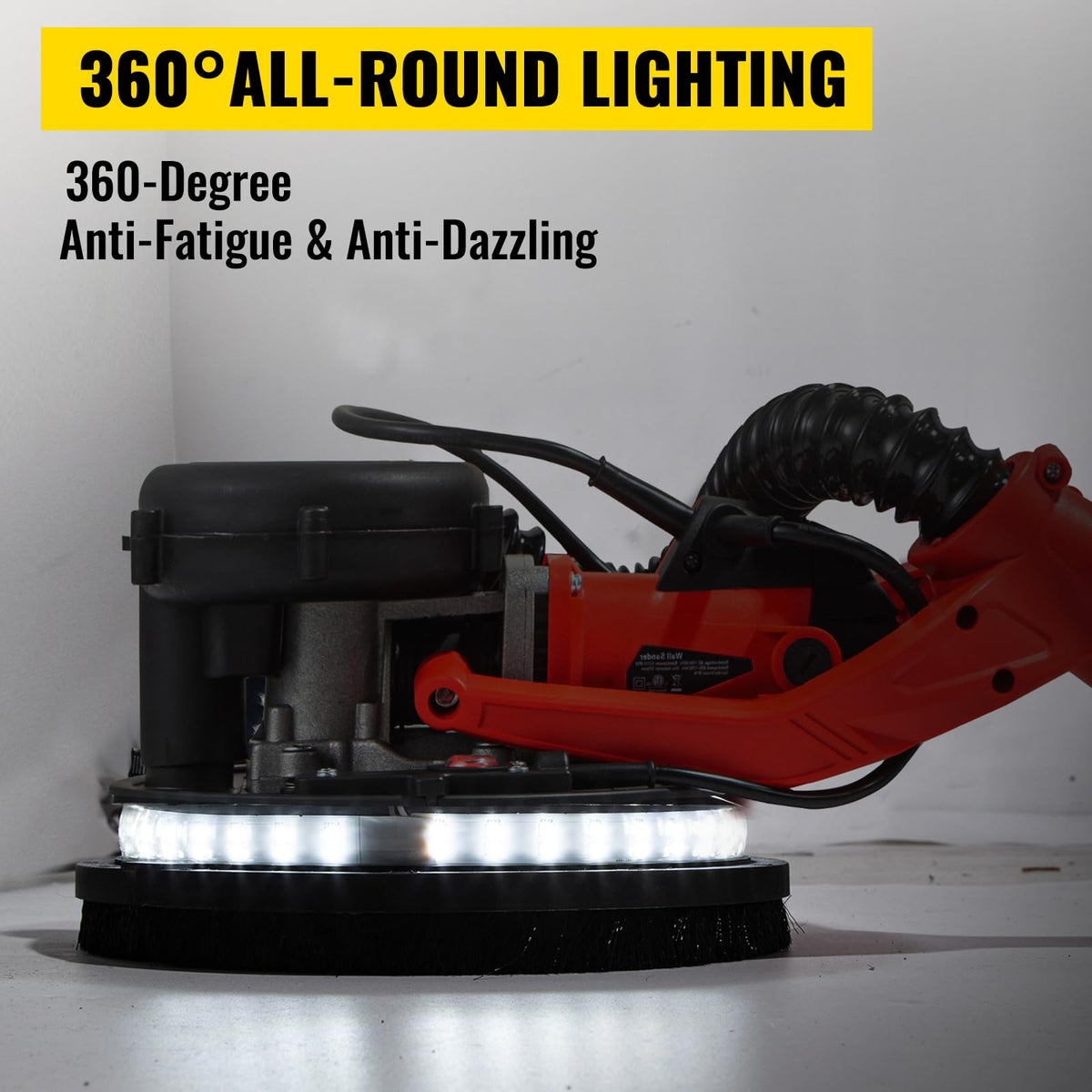 850W Variable Speed Electric Drywall Sander with Vacuum Bag J373153