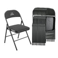 10 Pack Black Padded Folding Chairs U319