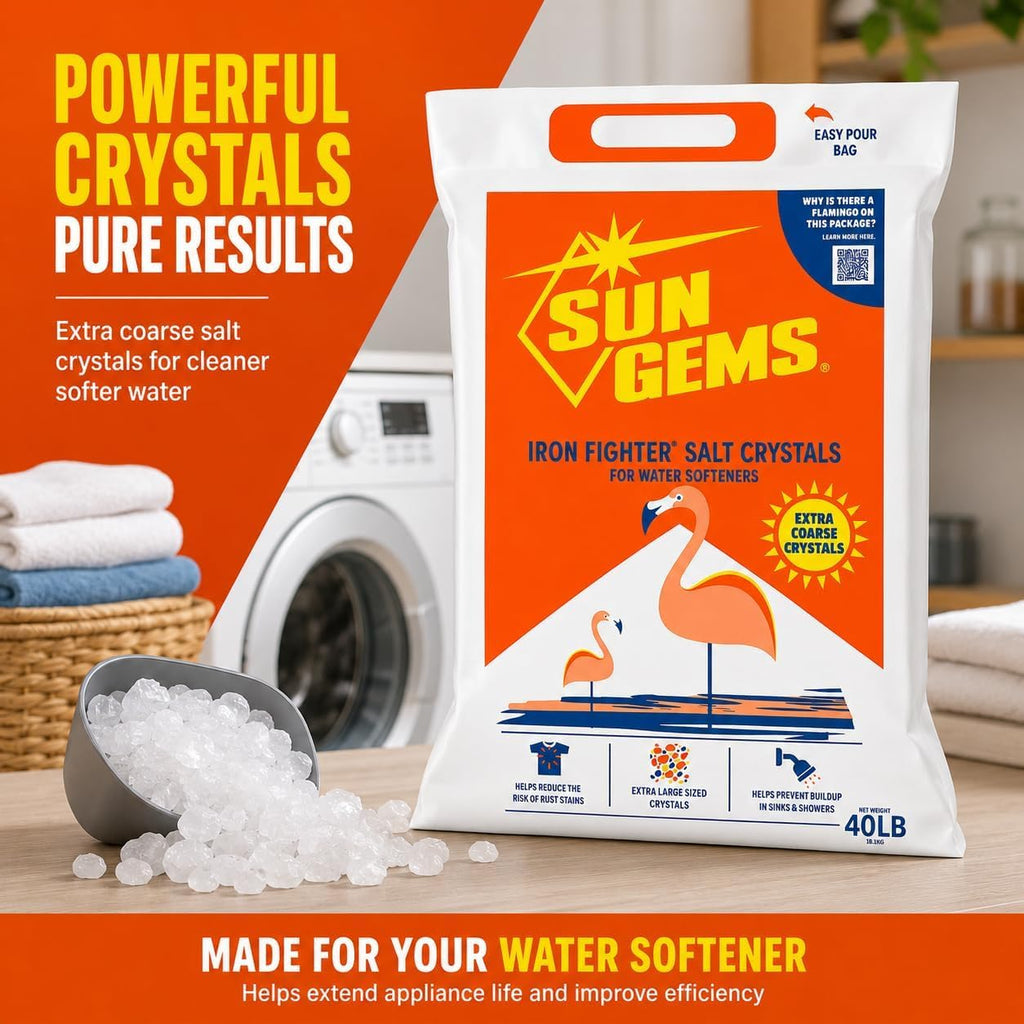 Water Softener Salt Crystals 40 lb Extra Coarse V564165