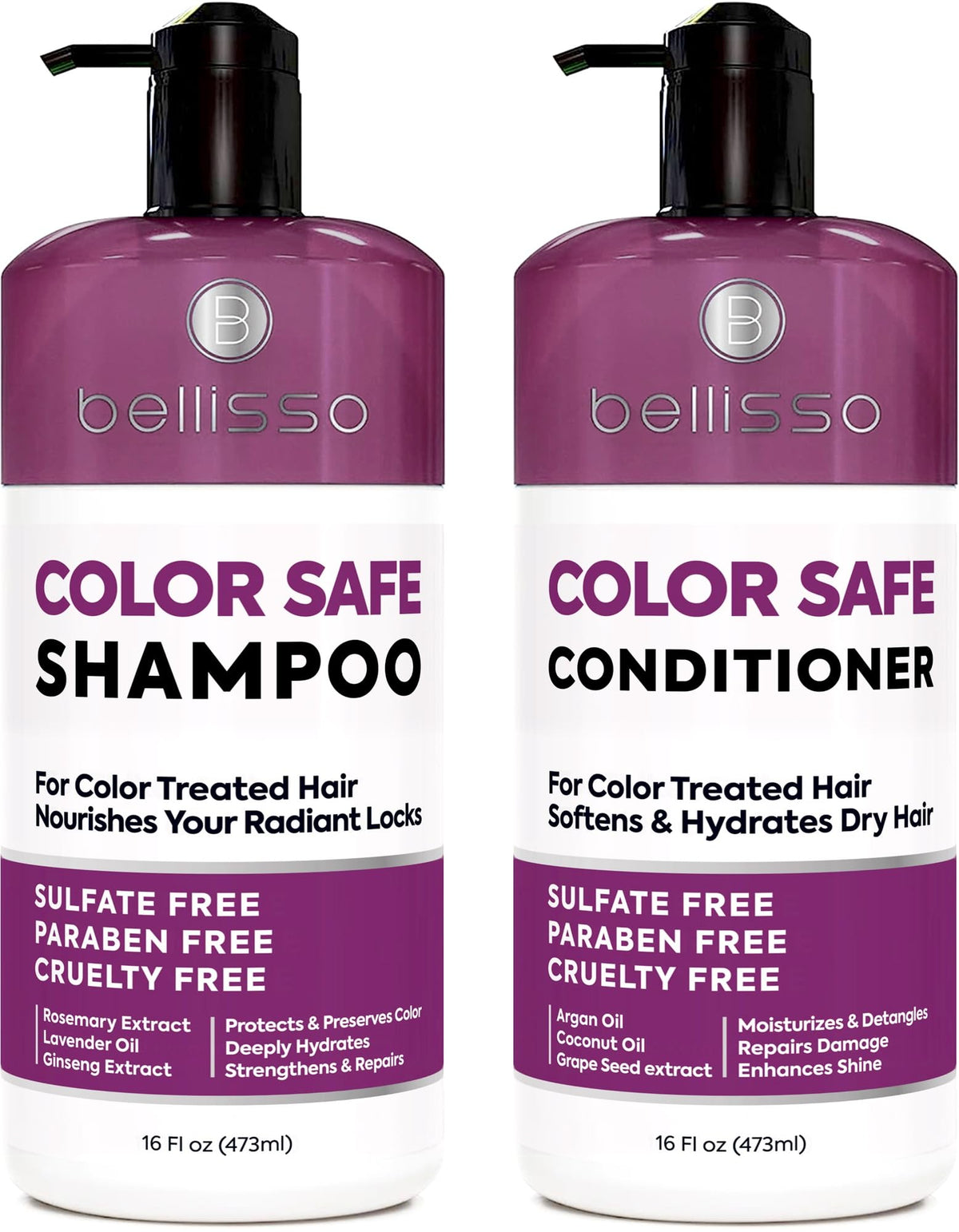 Color Safe Shampoo and Conditioner Set Sulfate Paraben Free O507842
