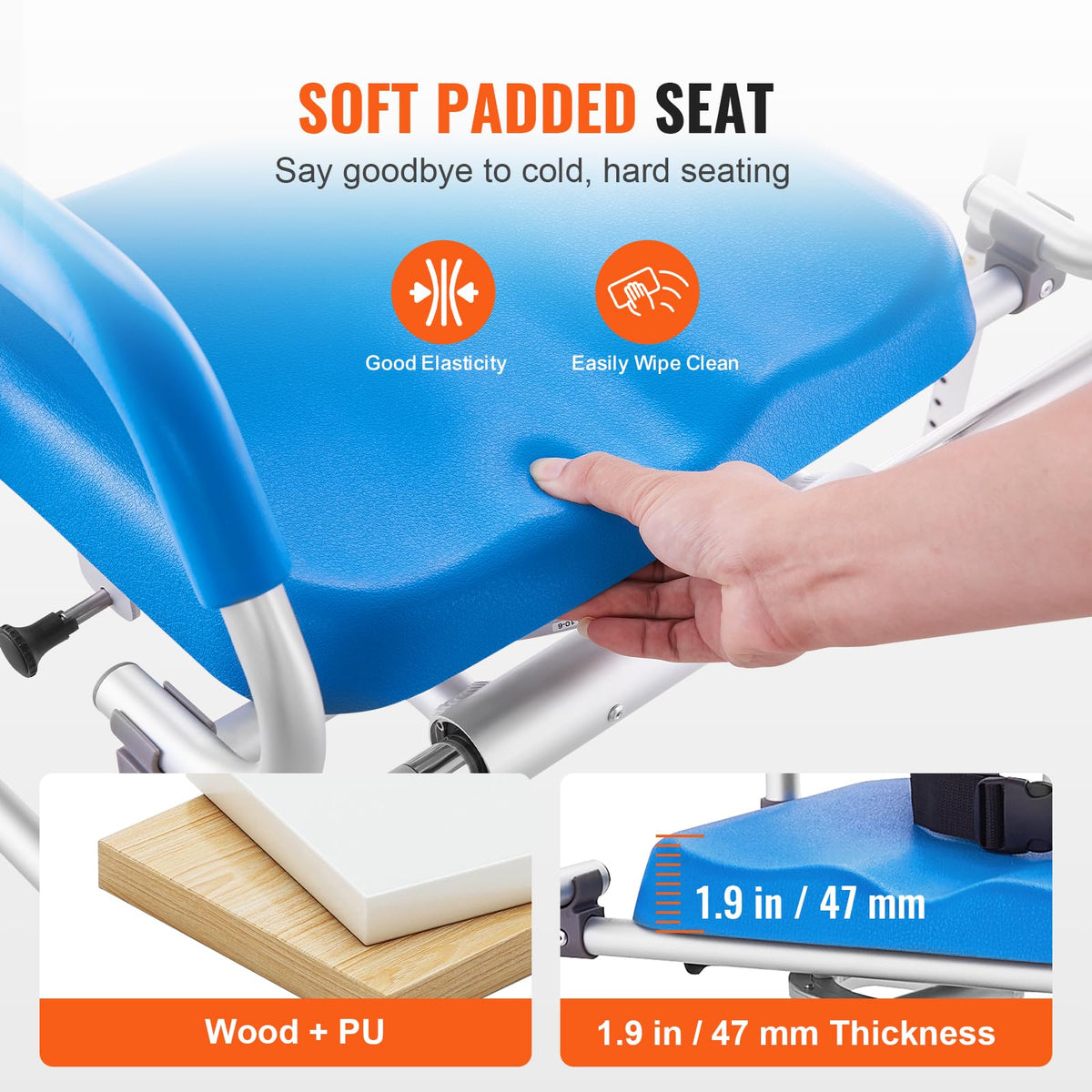 Sliding Tub Transfer Bench with 360 Degree Swivel Seat B309669
