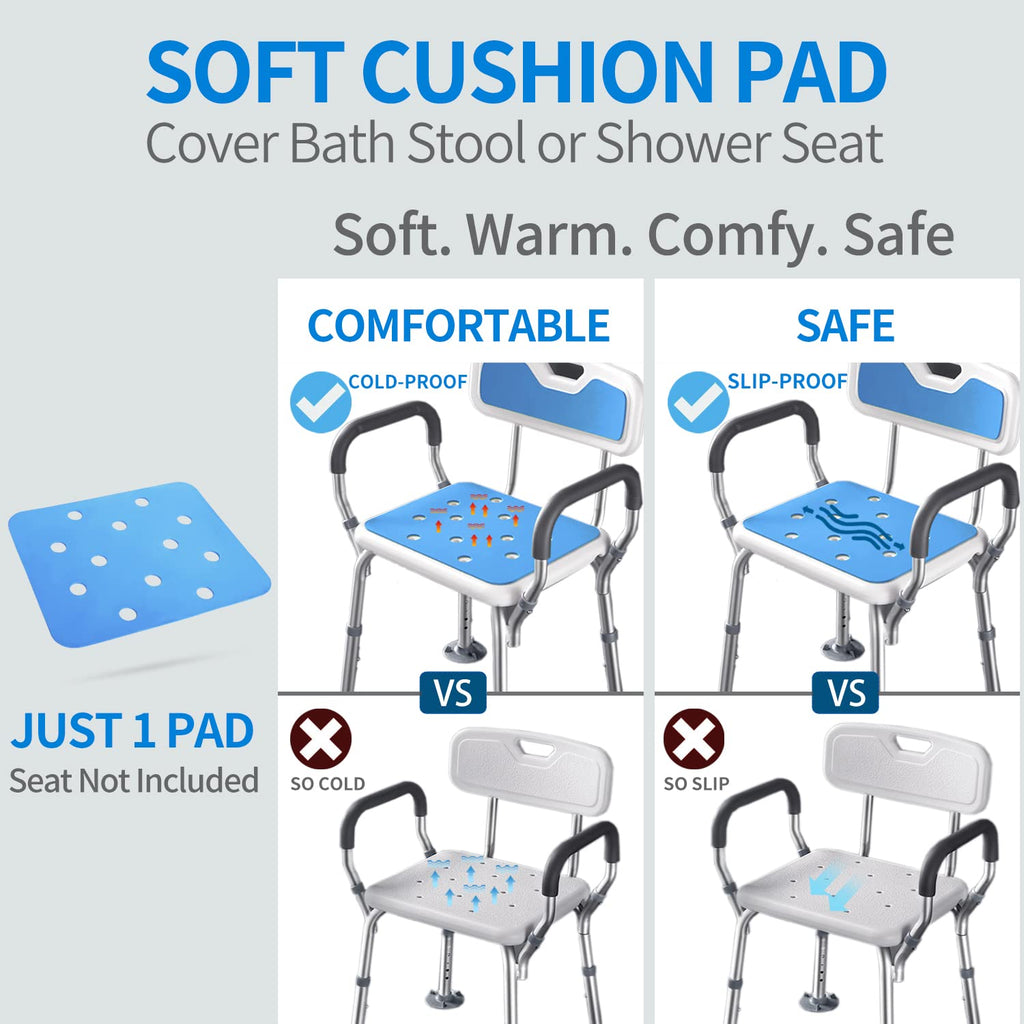Waterproof Non Slip Soft Foam Shower Bench Cushion K8380