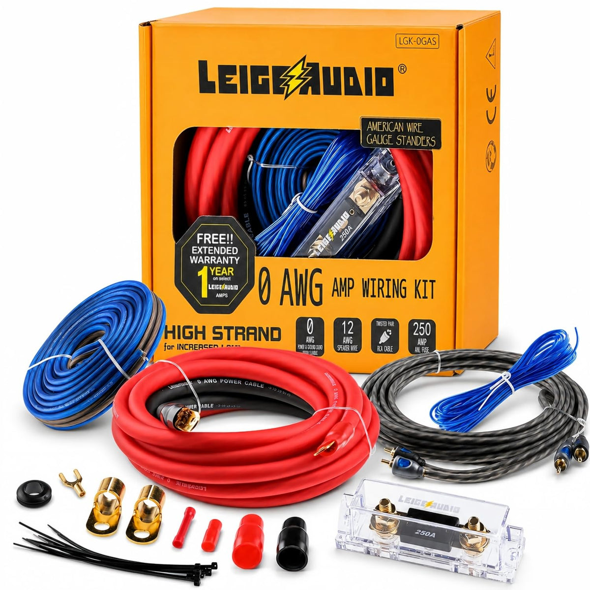 0 Gauge Amp Wiring Kit J23944
