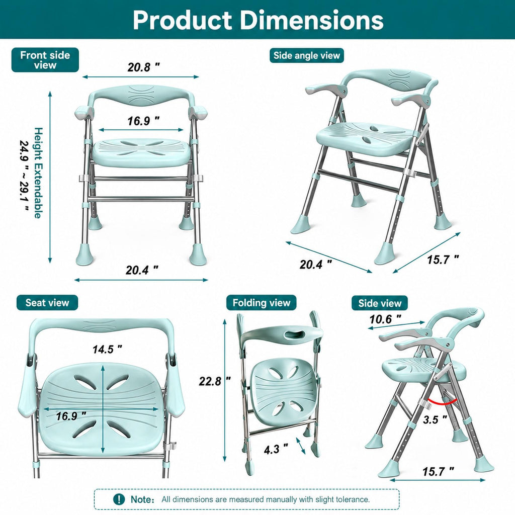 Heavy Duty Shower Chair with Arms and Back P18122