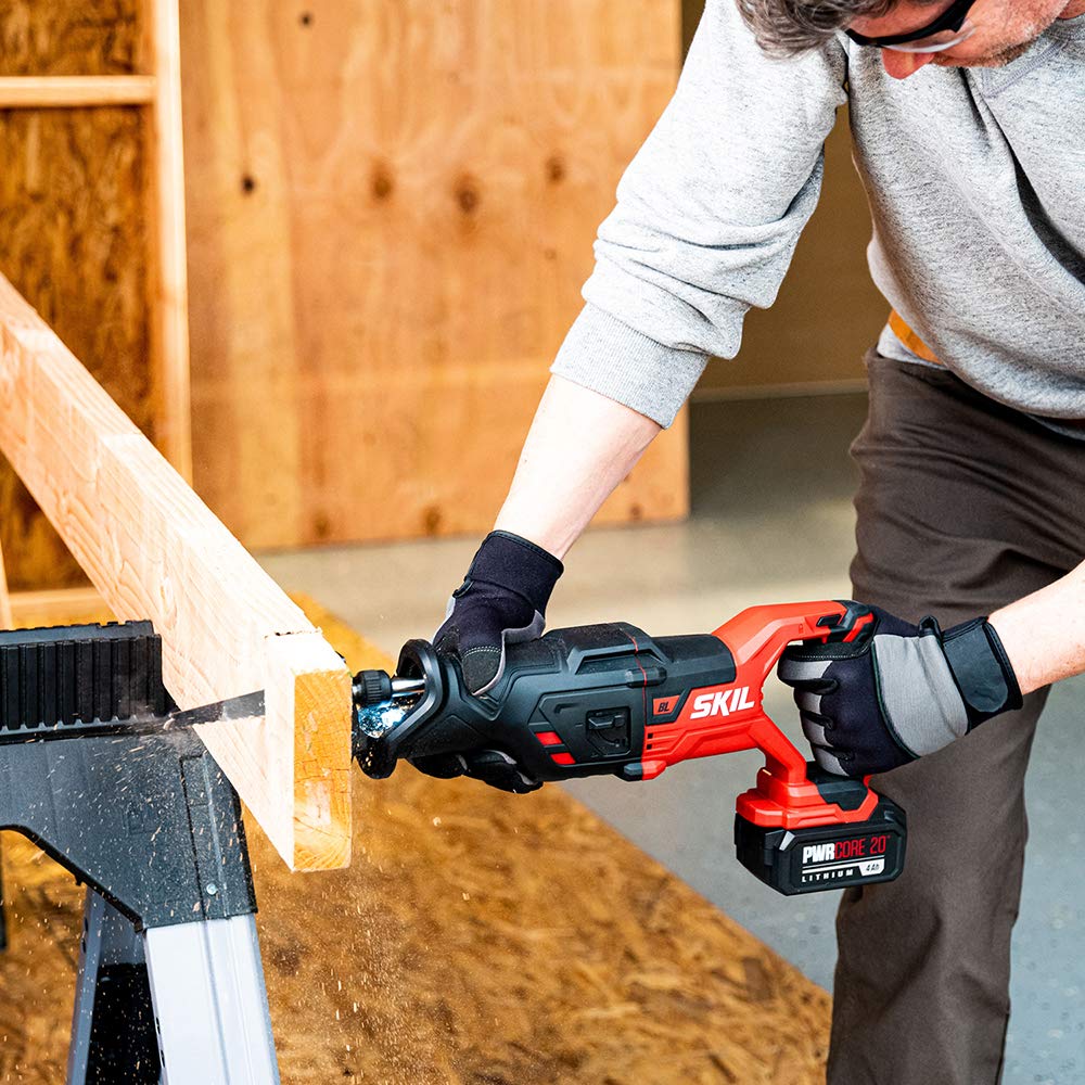 20V Brushless Reciprocating Saw Kit with Battery and Charger Y71206