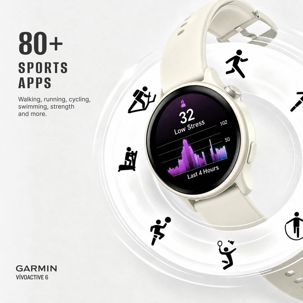 Health and Fitness GPS Smartwatch with AMOLED Display K6722