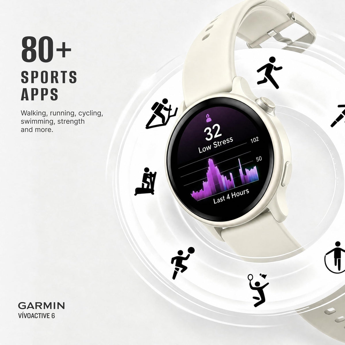 Health and Fitness GPS Smartwatch with AMOLED Display K6722