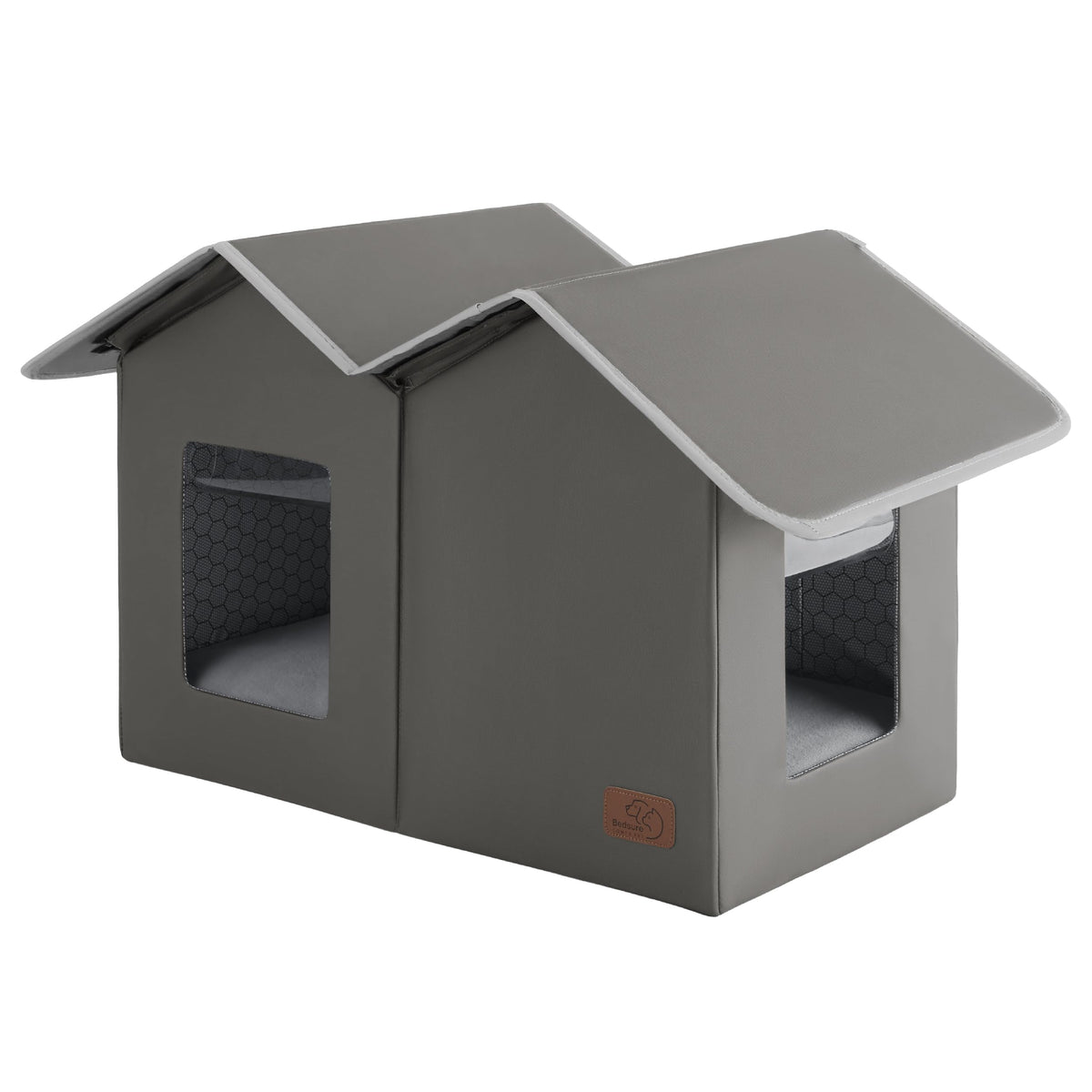 Weatherproof Outdoor Cat House with Raised Base N639