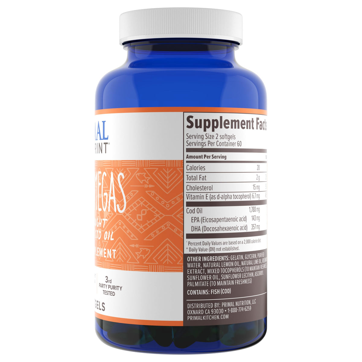 Omega-3 Fatty Acid Daily Supplement, 120 Count M26468