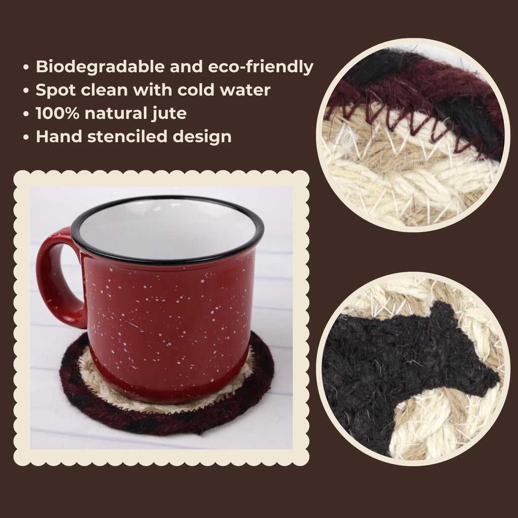Braided Jute Woven Coaster Set of 2 Y437